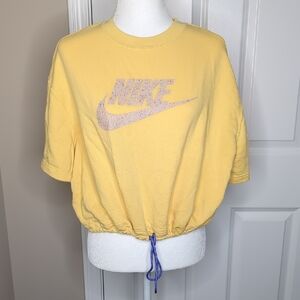 Nike Yellow Drawstring Tee